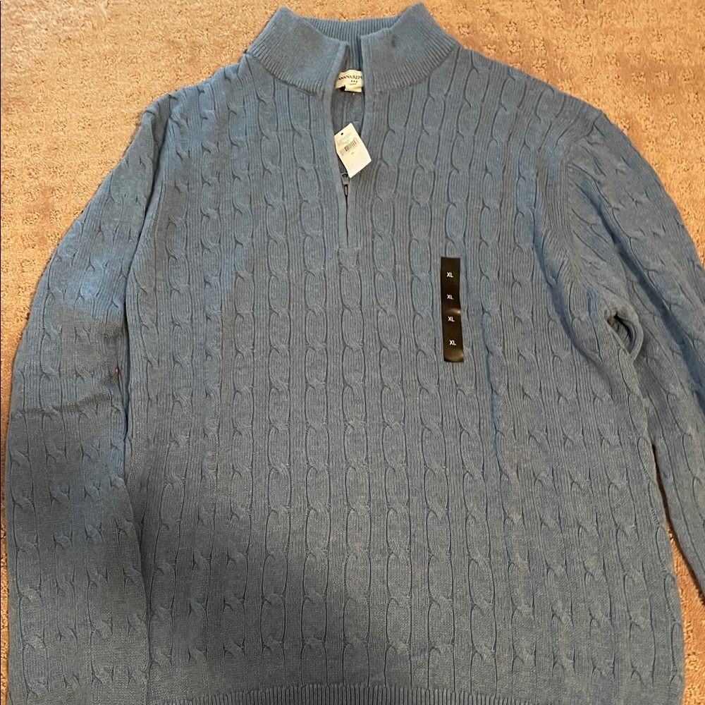 Banana Republic Blue Zip Up Sweater new with tags